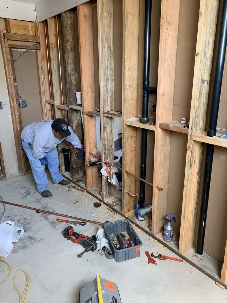 Commercial rough-in plumbing for Water Heater Replacement in Johnson Ranch